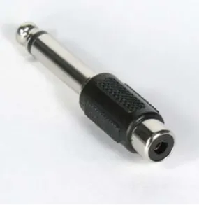 1/4 inch Mono Plug to RCA Jack Adapter