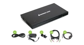 16-Port USB HDMI KVMP Switch with USB Cable Sets (TAA)