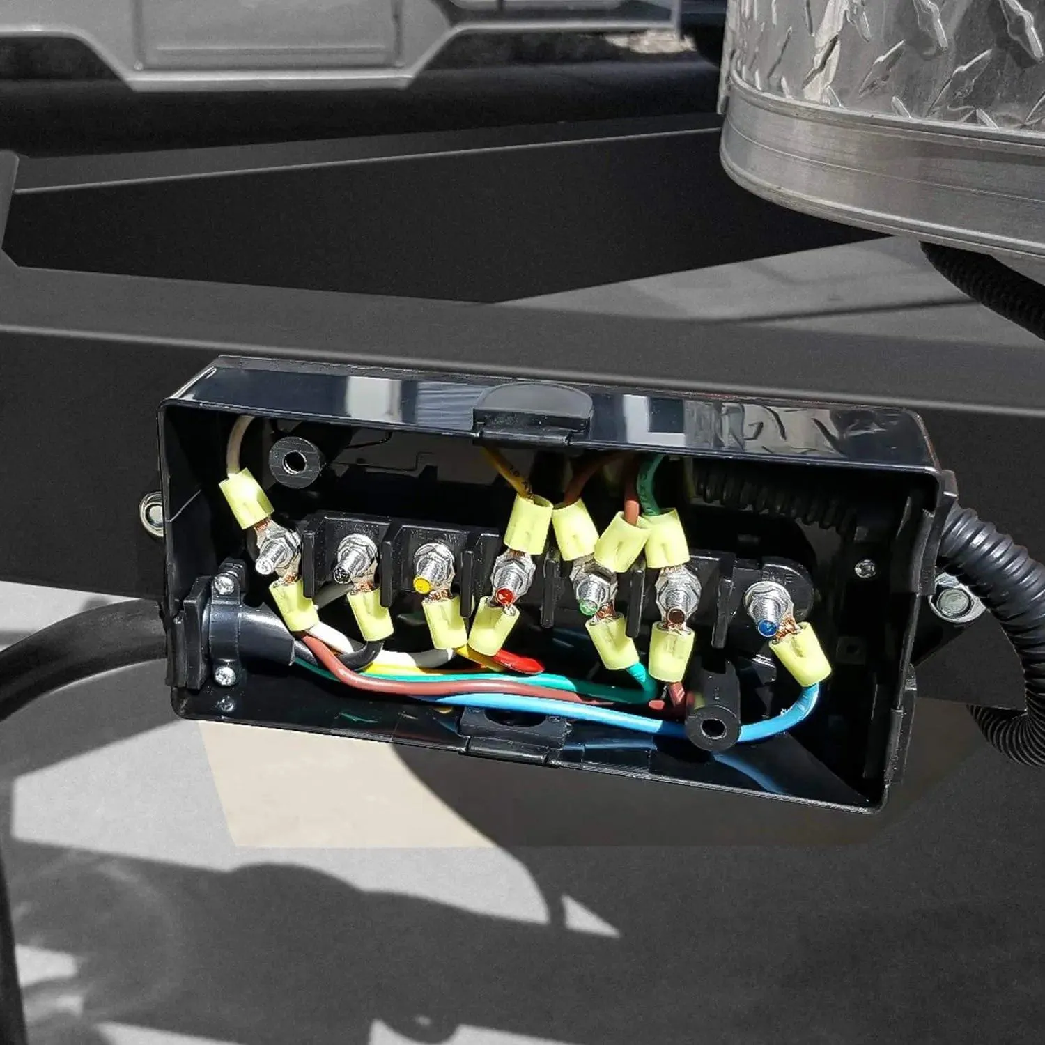 2Pack 7 Way Electrical Trailer Junction Box