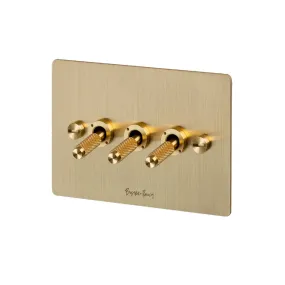 3G Toggle Switch / Brass