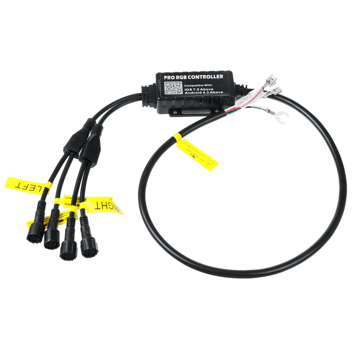 4IN1 15.5'' Car RGB LED Wheel Ring Rim Strip Lights Bluetooth APP Dual Control