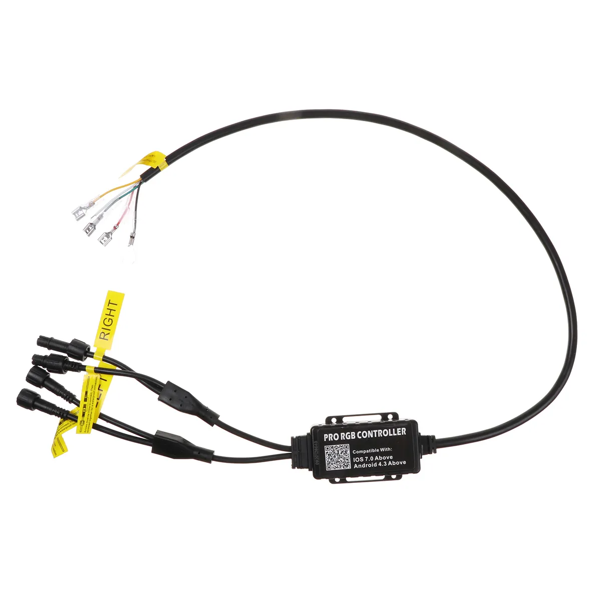 4PCS 15.5'' Car LED Wheel Ring Lights Bluetooth Control Single Row Light Strip