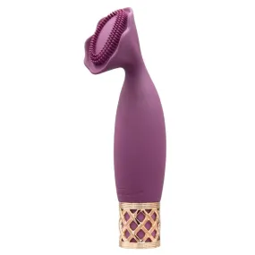 5.2-inch Silicone Purple Multi Speed Rechargeable Clitoral Massager