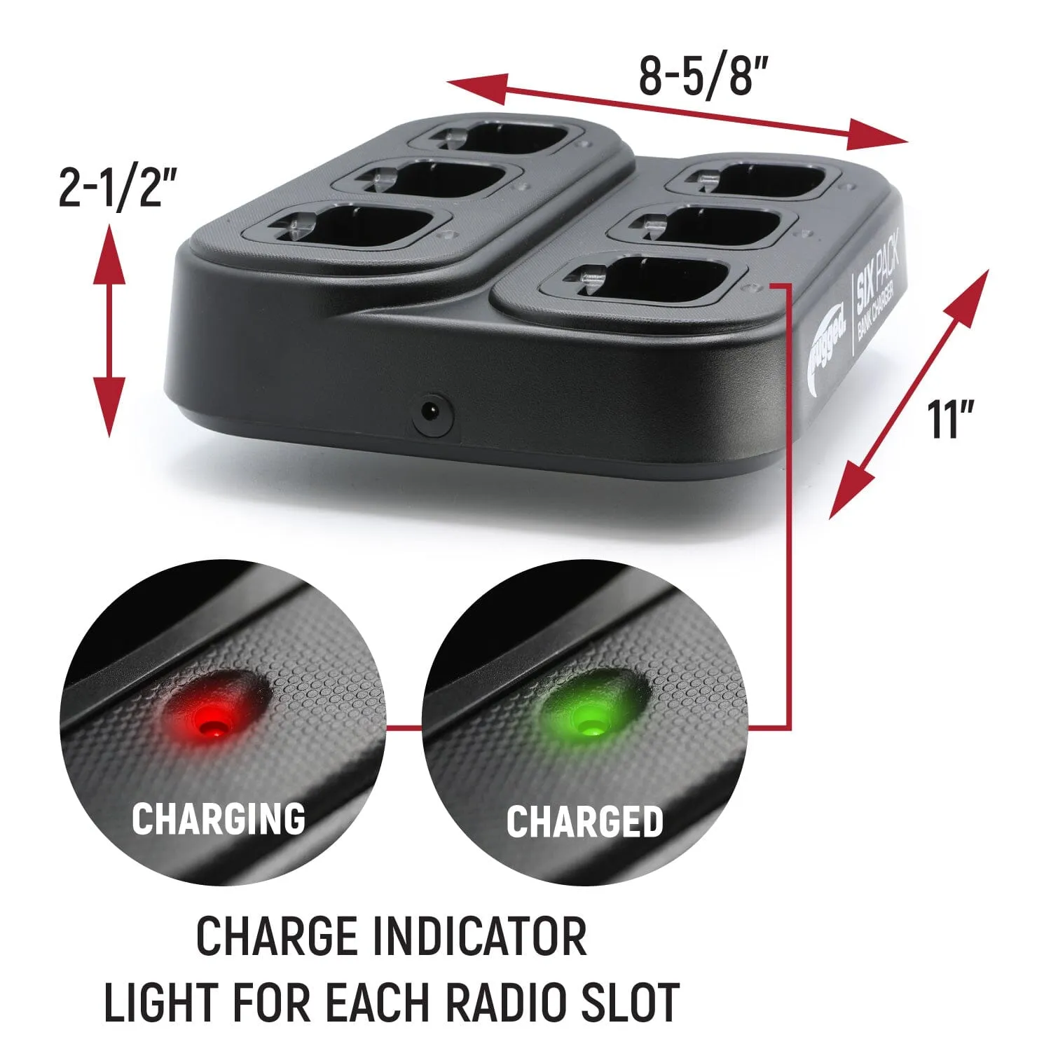 6 Radio Bank Charger - V3 or RH5R Handheld Radios