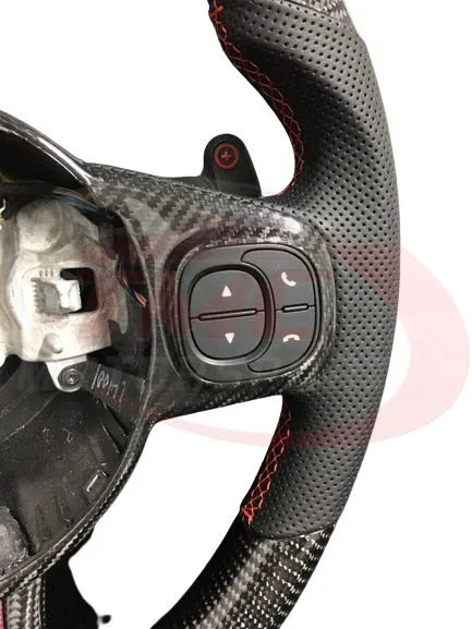 Abarth 500 / 595 / 695 LED Carbon Fibre Steering Wheel - Launch Edition