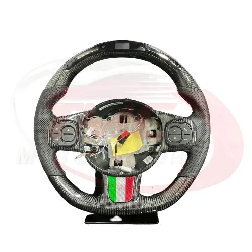 Abarth 500 / 595 / 695 LED Carbon Fibre Steering Wheel - Launch Edition
