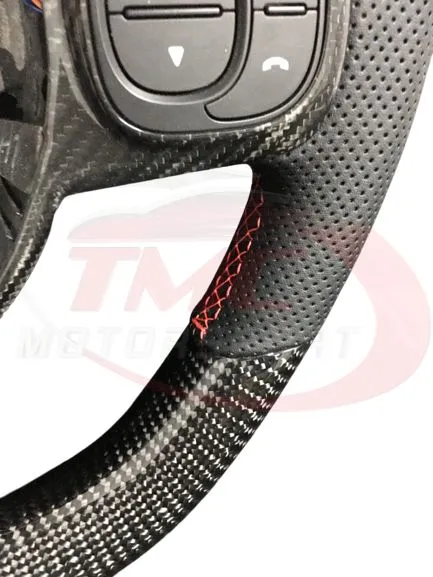 Abarth 500 / 595 / 695 LED Carbon Fibre Steering Wheel - Launch Edition