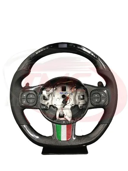 Abarth 500 / 595 / 695 LED Carbon Fibre Steering Wheel - Launch Edition