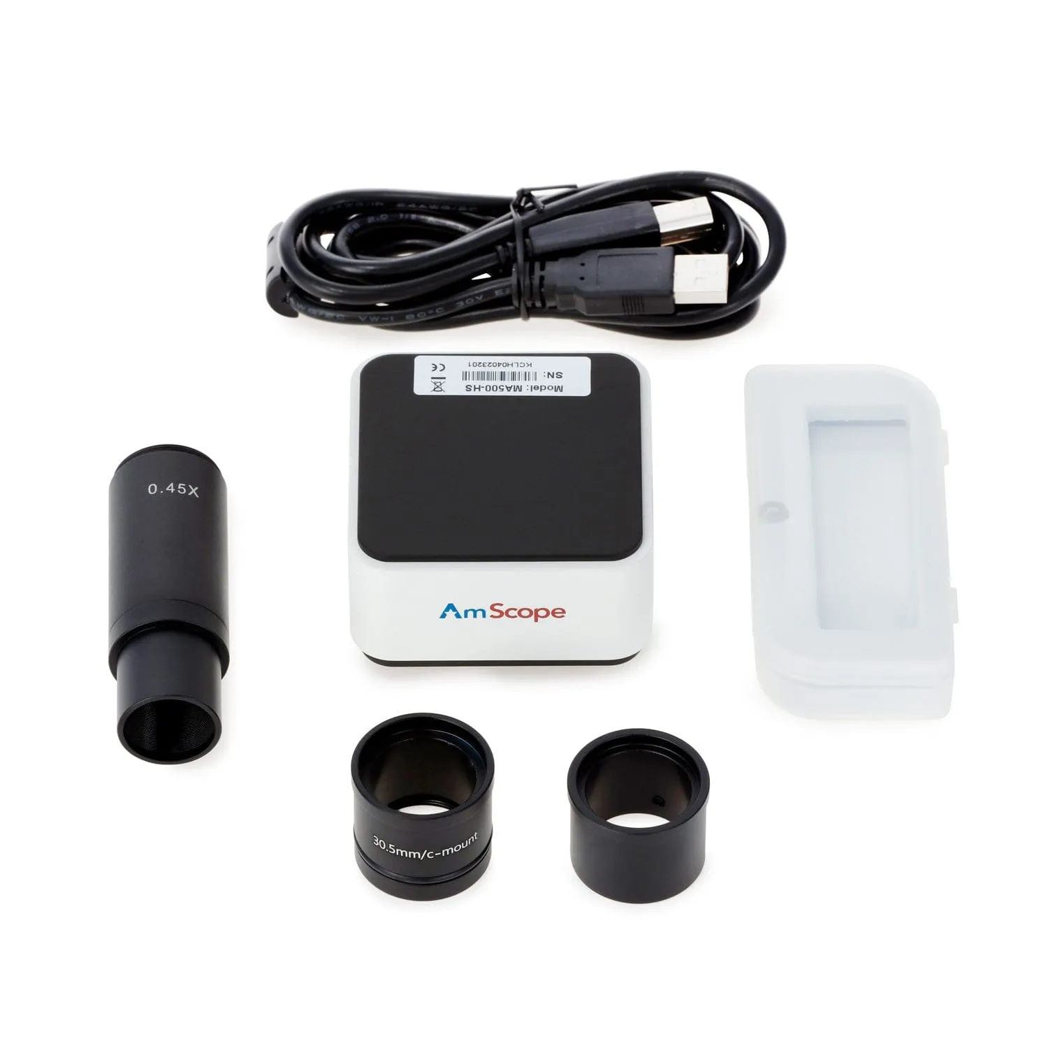 AmScope ME1200 Series Inverted Metallurgical Trinocular Compound Microscope 50X-1000X Magnification with 5MP USB Camera