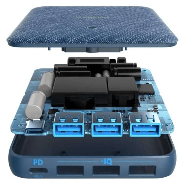 Anker 65W 4 Port PIQ 3.0 & GaN Fast Charger Adapter - A2045