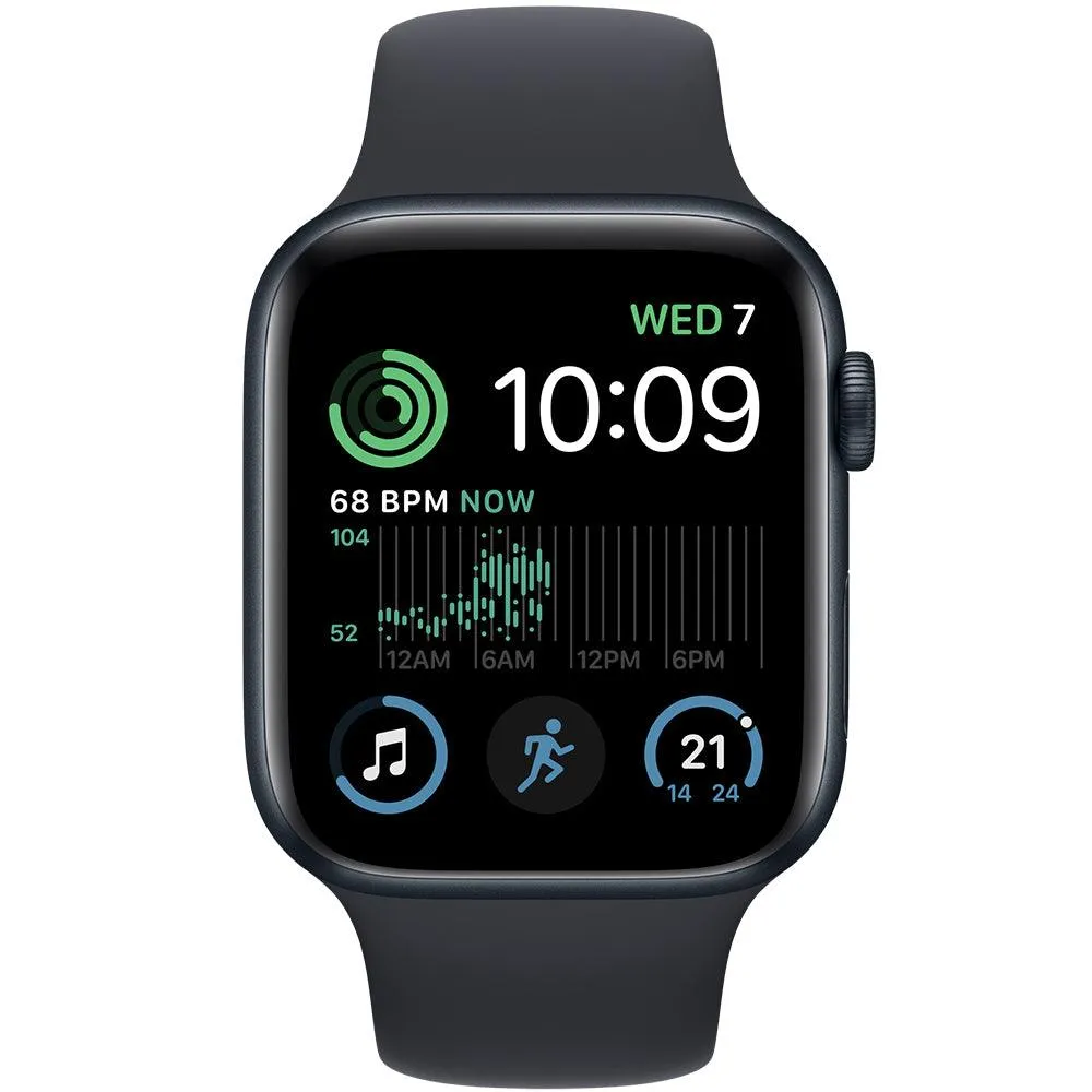 Apple Watch Series SE (2nd generation) (40mm - GPS) Midnight Aluminum Case With Midnight Sport Band