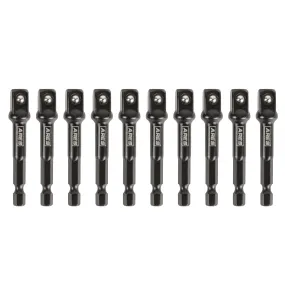 ARES 70387 - 10-Piece 3/8-Inch Drive 3-Inch Impact Grade Socket Adapter Set