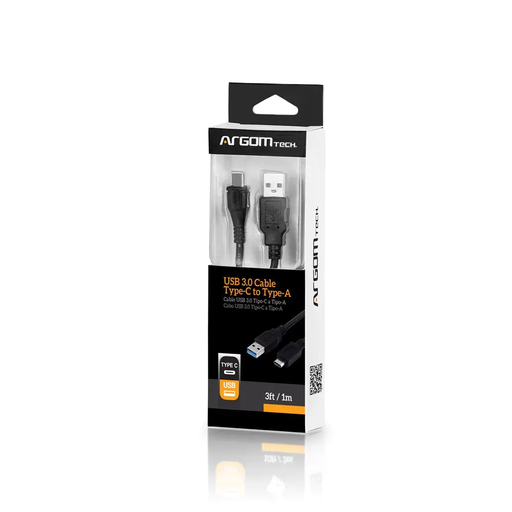 Argom CABLE USB 3.0 TIPO-C A TIPO-A 3 PIES