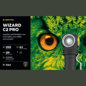 ARMYTEK WIZARD C2 PRO MAGNET USB (WARM LIGHT)