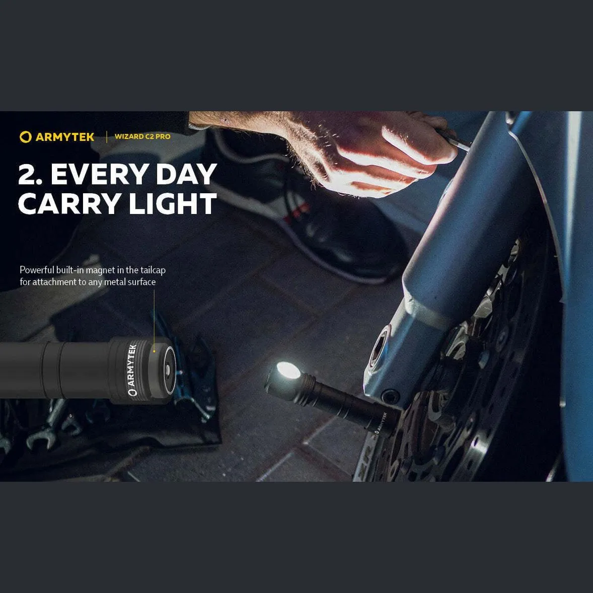 ARMYTEK WIZARD C2 PRO MAGNET USB (WARM LIGHT)
