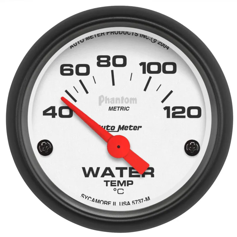 Auto Meter 2-1/16 Phantom Water Temp Gauge - Electric