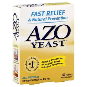 AZO Vaginal Yeast Infection Medicine 60 Tablets