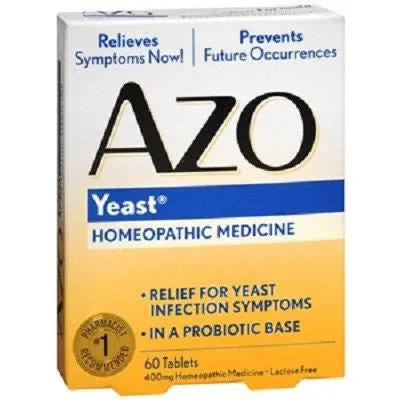 AZO Vaginal Yeast Infection Medicine 60 Tablets