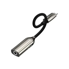 Baseus L56 2-in-1 Lightning & 3.5mm Audio Female Adapter