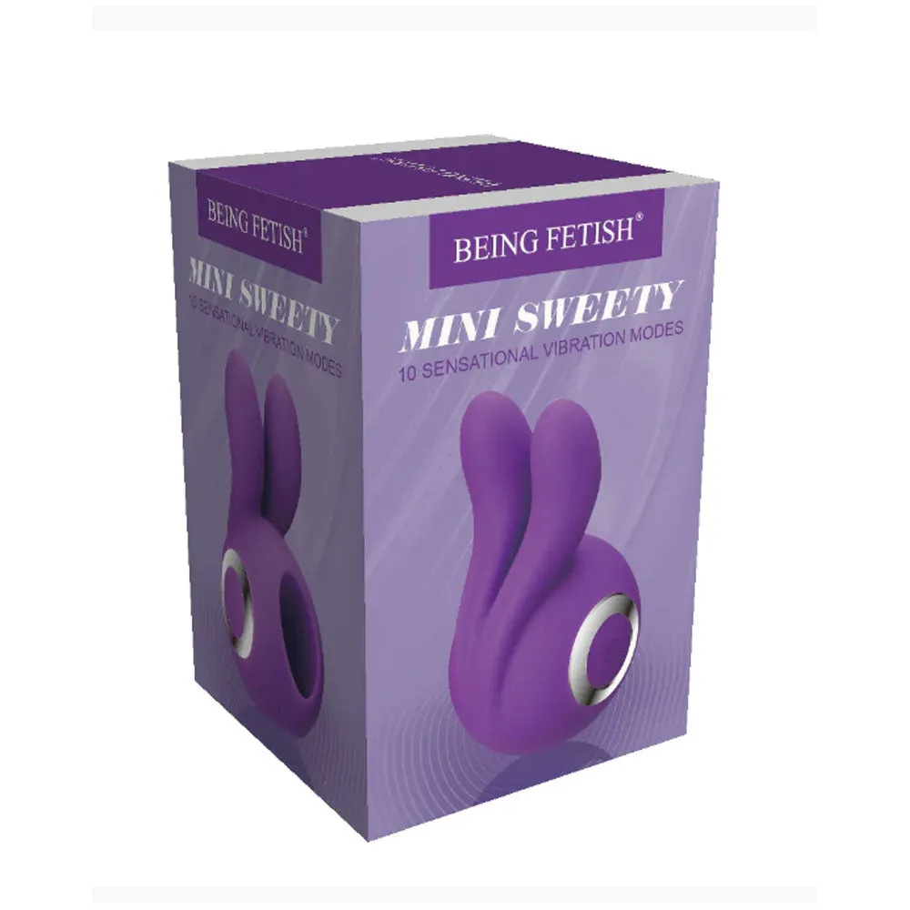 Being Fetish Mini Sweety Fingertip Rabbit Purple Ears Vibrator