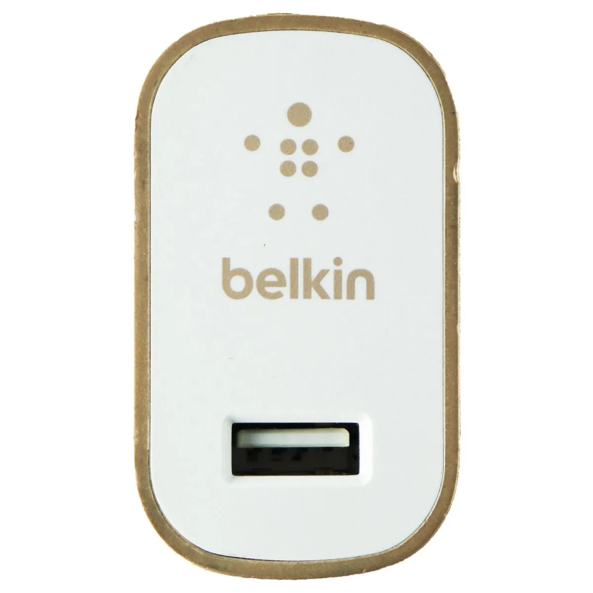 Belkin (5V/2.4A) MIXIT Metallic Single Port USB Charger - Gold/White (F8M731)