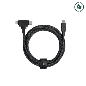 Belt Cable Duo 1.5m (USB-C to USB-C & Lightning) Cosmos