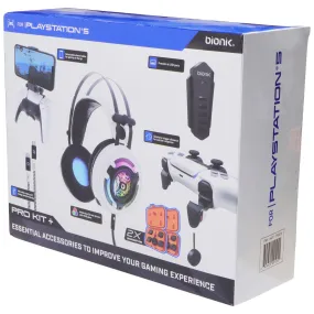 bionik Pro Kit  for Sony PlayStation 5 - White / Black / Blue
