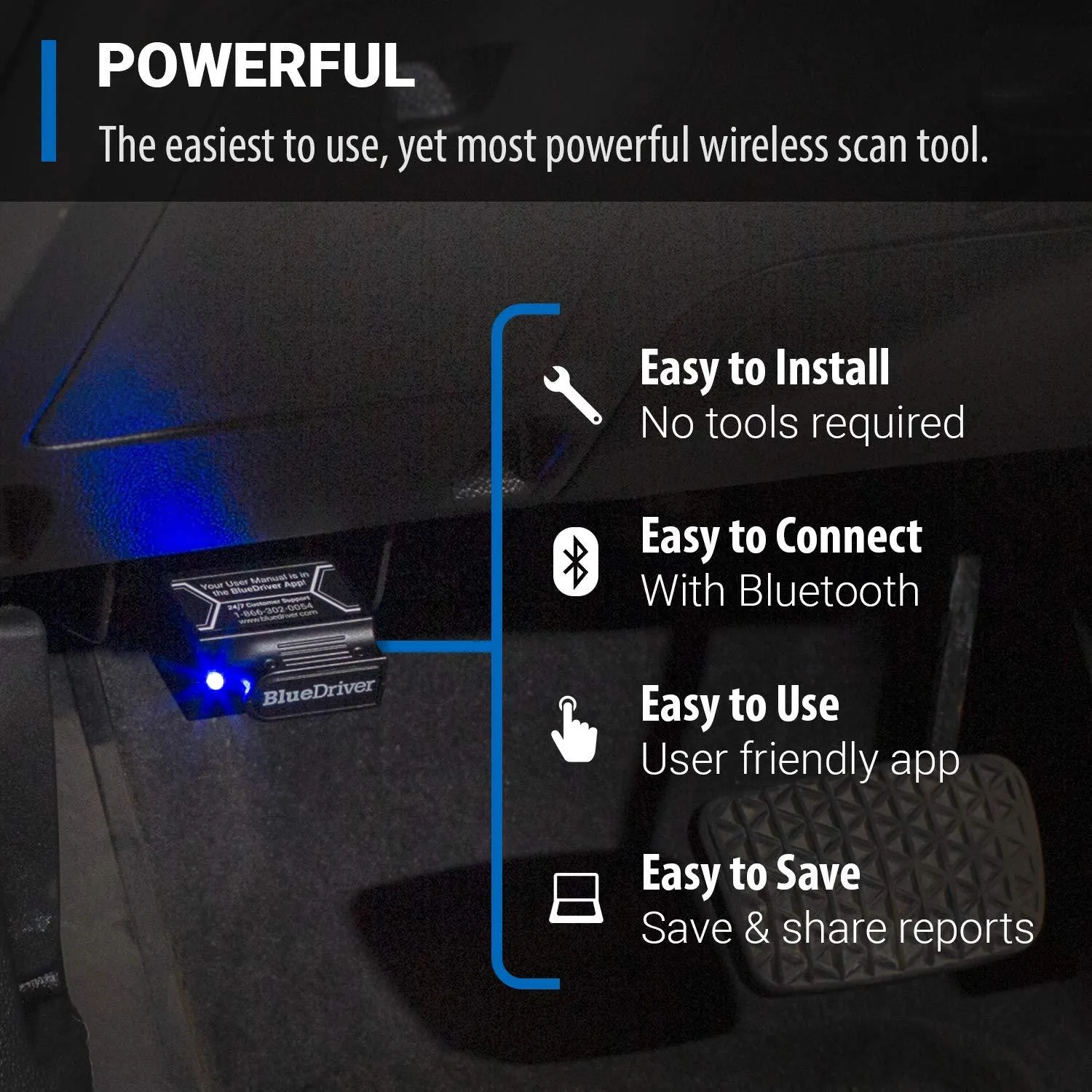 Bluetooth Pro OBDII Scan Tool for iPhone & Android