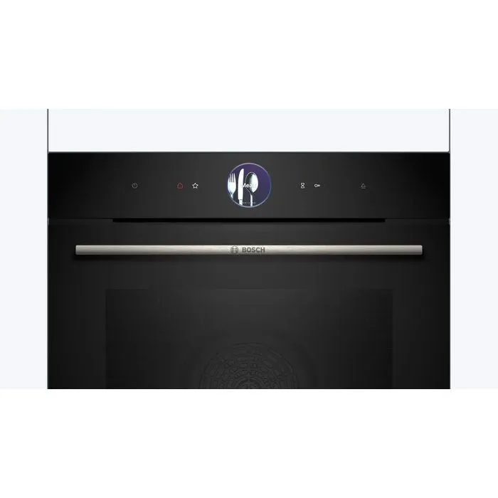 Bosch HSG7364B1 Built-In Steam Oven Series 8 60 cm Black