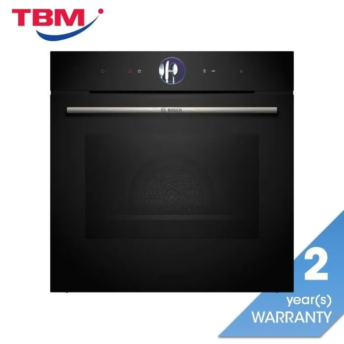 Bosch HSG7364B1 Built-In Steam Oven Series 8 60 cm Black