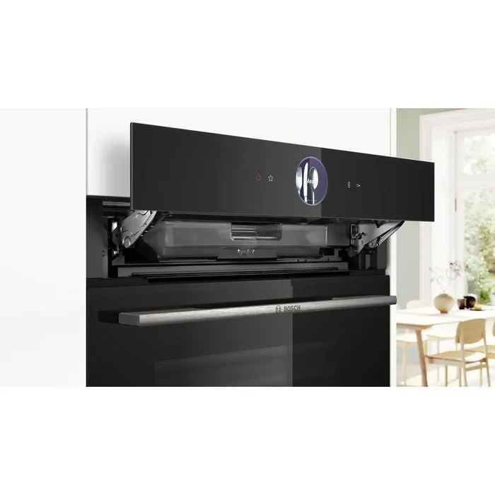 Bosch HSG7364B1 Built-In Steam Oven Series 8 60 cm Black