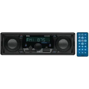 BOSS AUDIO 630UASB Single-DIN In-Dash Mechless AM-FM Receiver with Bluetooth(R) & Built-In Speakers
