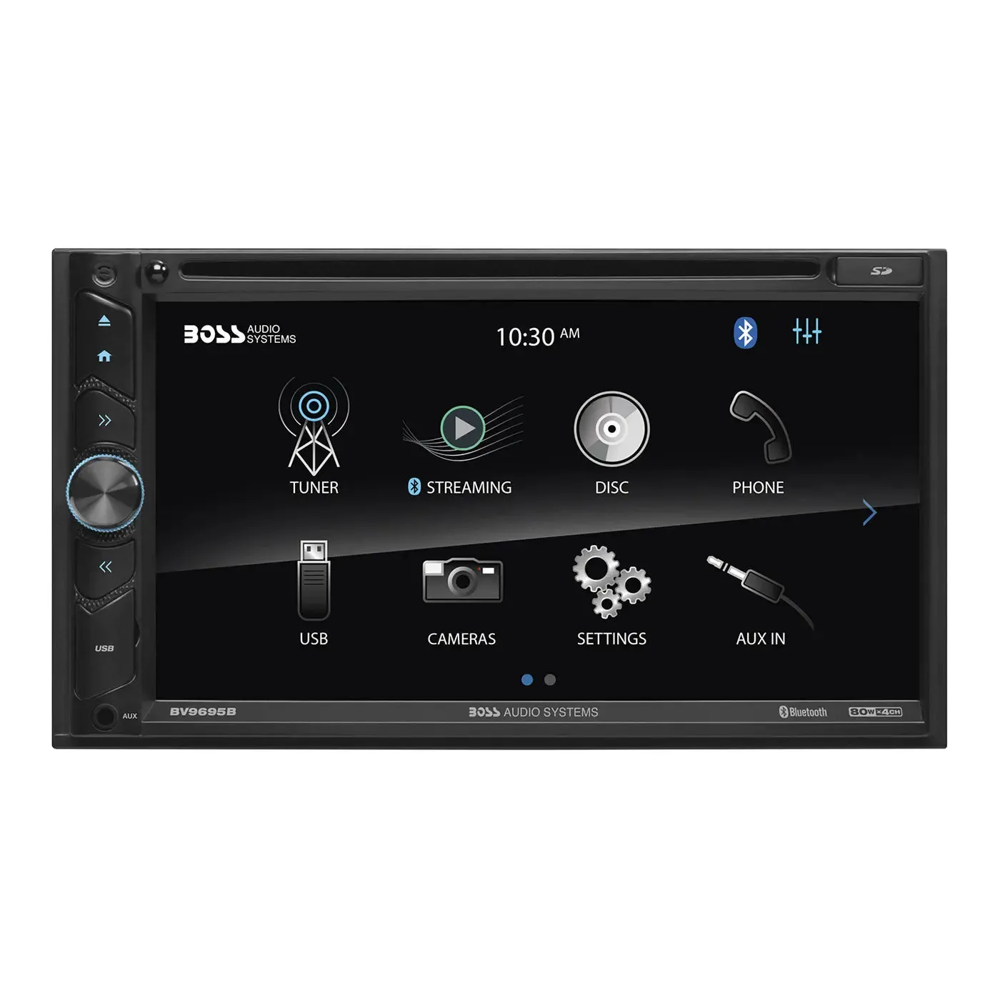 Boss Audio BV9695B Double-DIN DVD Player 6.75" Touchscreen Bluetooth w/ Remote