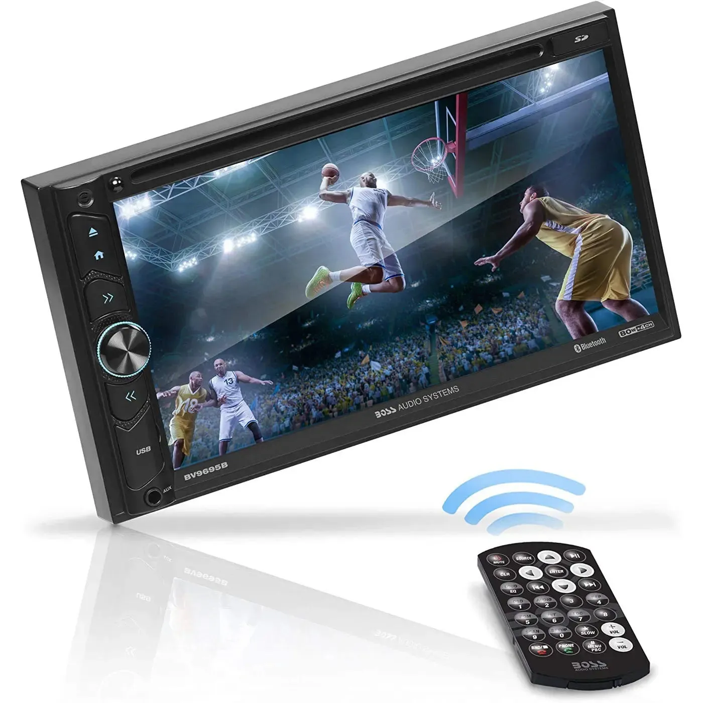 Boss Audio BV9695B Double-DIN DVD Player 6.75" Touchscreen Bluetooth w/ Remote