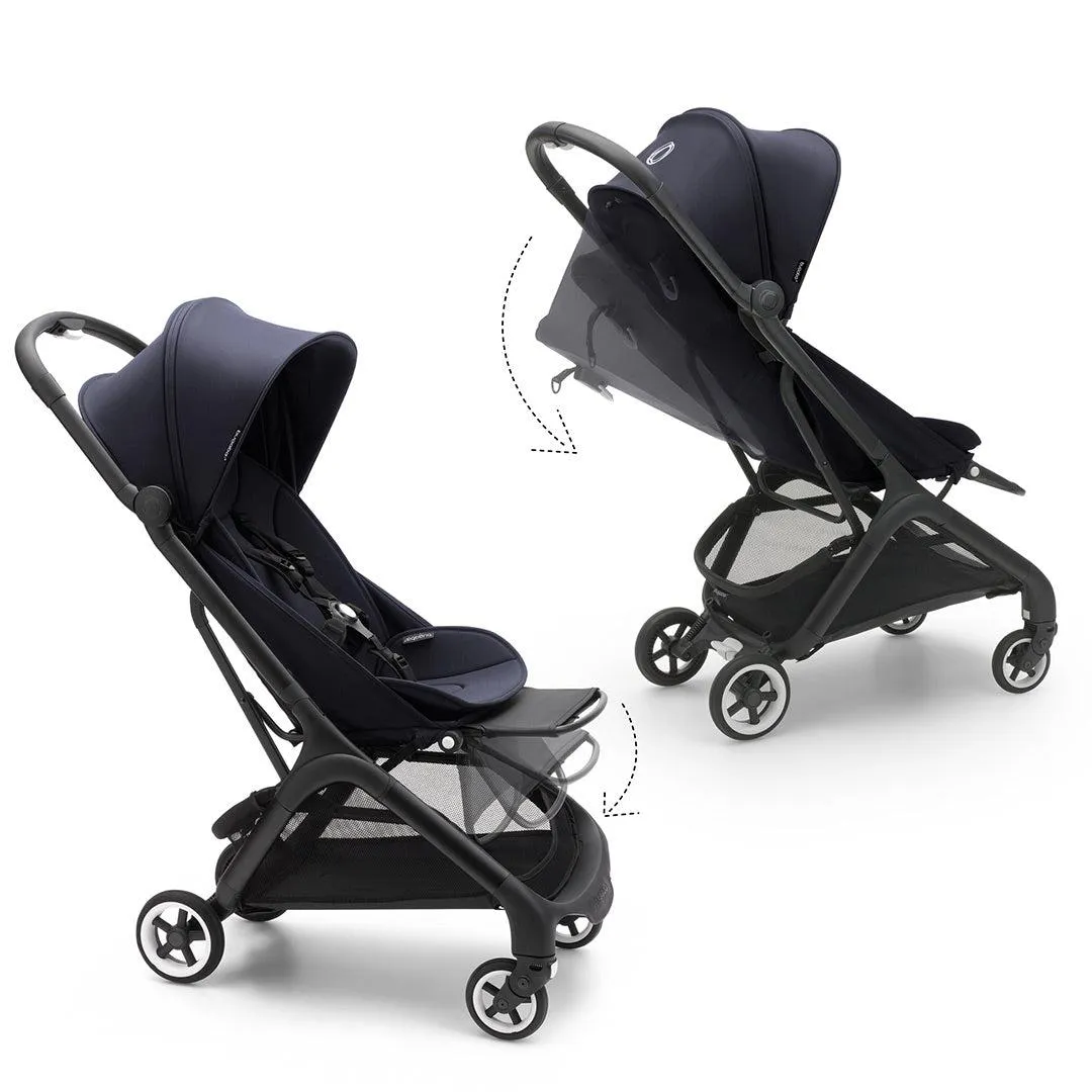 Bugaboo Butterfly Travel Pushchair - Black/Stormy Blue