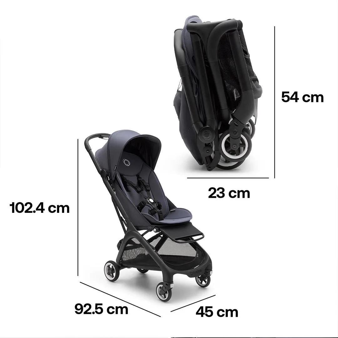 Bugaboo Butterfly Travel Pushchair - Black/Stormy Blue