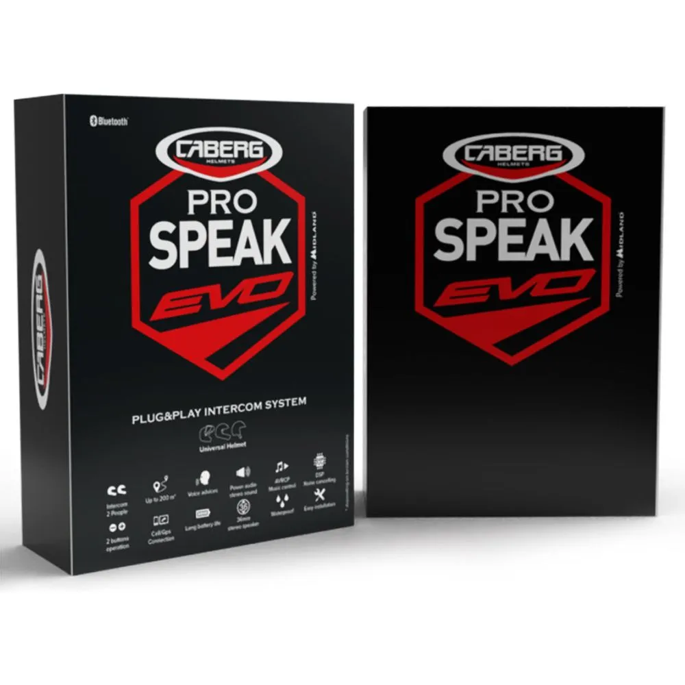 Caberg Pro Speak Evo Universal Bluetooth Kit Black