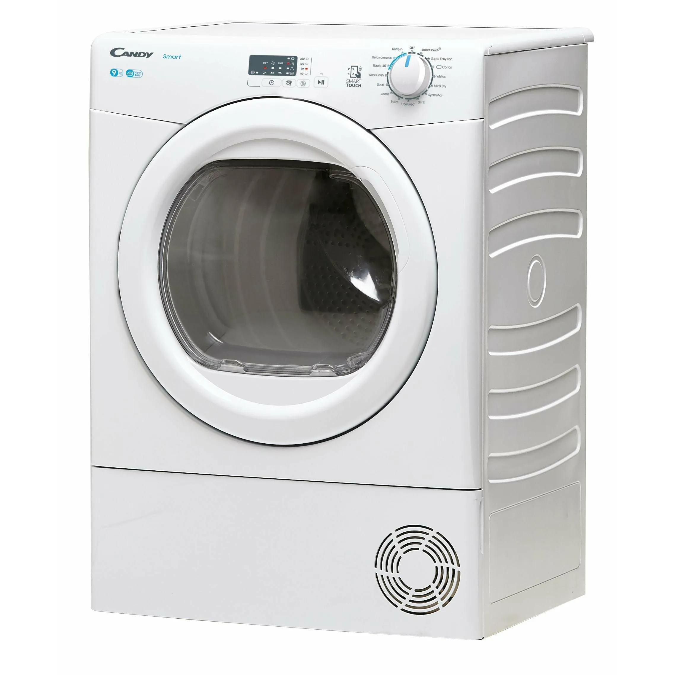 Candy 9KG Freestanding Vented Tumble Dryer - White | CSE V9LG-80