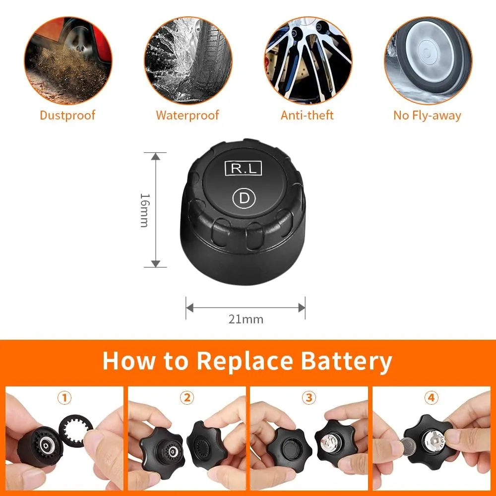 Cigarette Lighter USB Charger TPMS