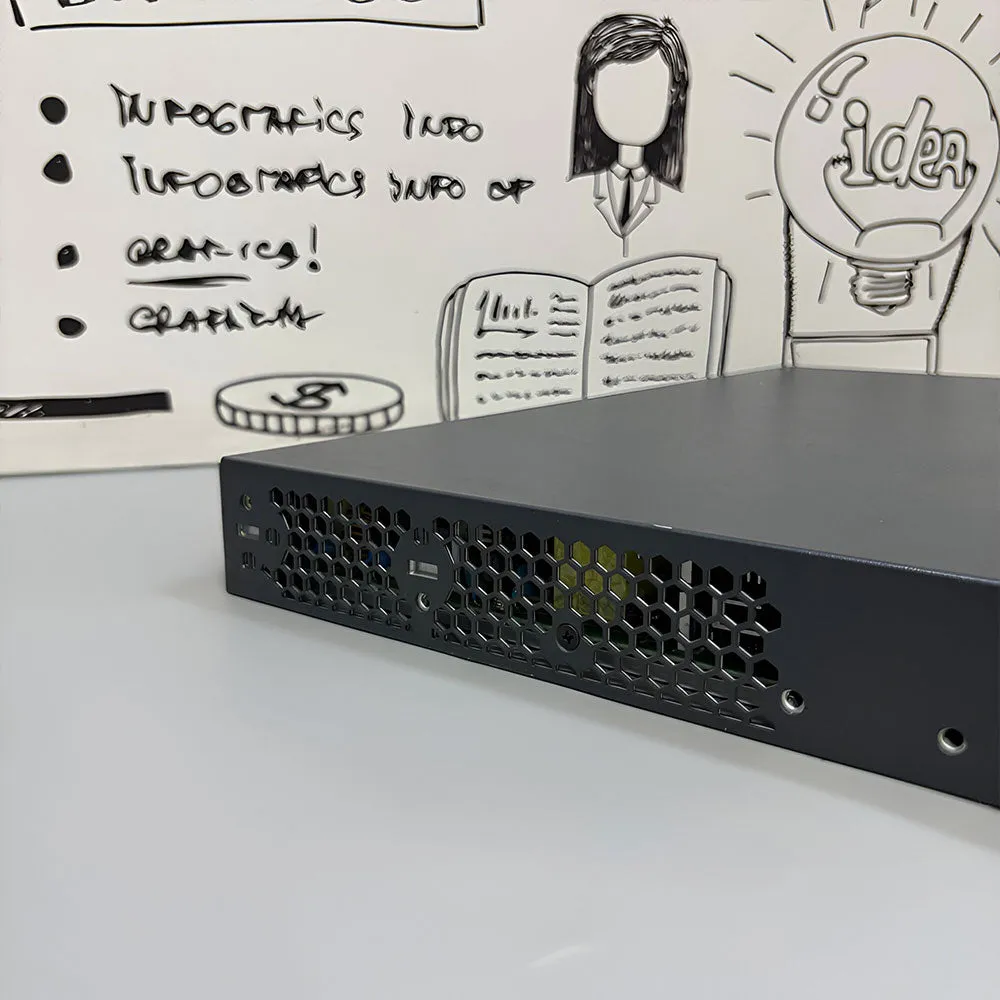 Cisco WS-C2960X-24PS-L Managed Rackmount PoE  Switch 24 Port 10/100/1000Mbps   4 Port Gigabit SFP 370W (Used)