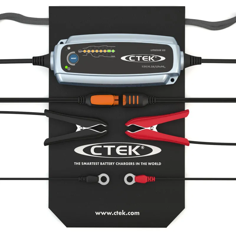 CTEK Lithium US Battery Charger - 12V - 4.3 amp - 8 Step Charging Program