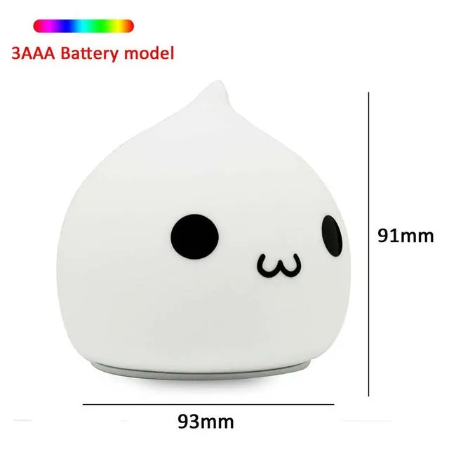 Cute Cat Touch LED Night Lamp