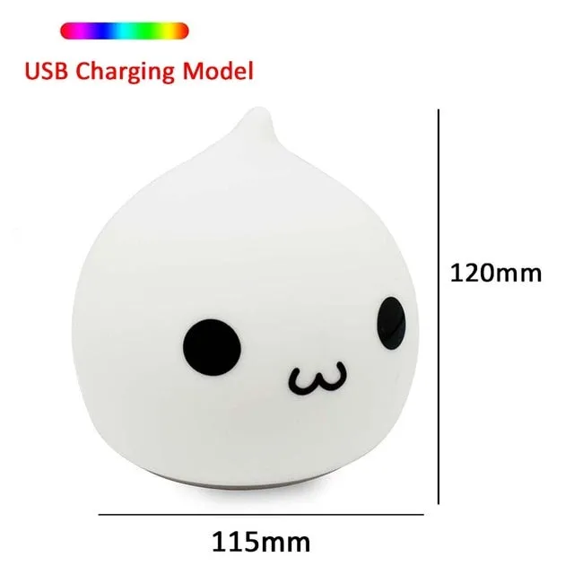 Cute Cat Touch LED Night Lamp