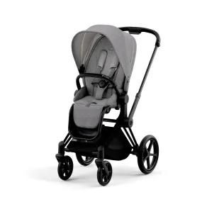 Cybex Priam Pram 2022 Matt Black   Manhattan Grey