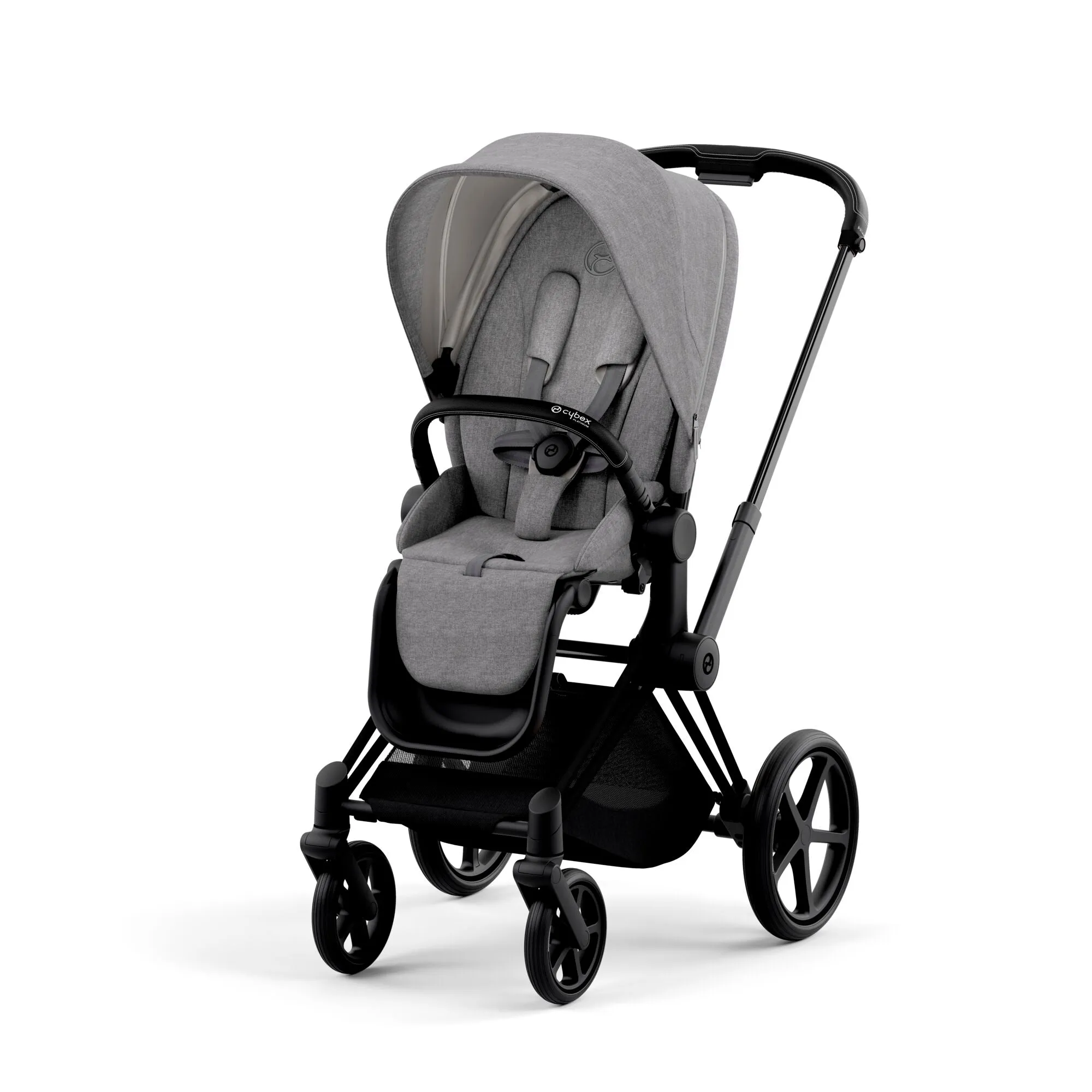 Cybex Priam Pram 2022 Matt Black   Manhattan Grey