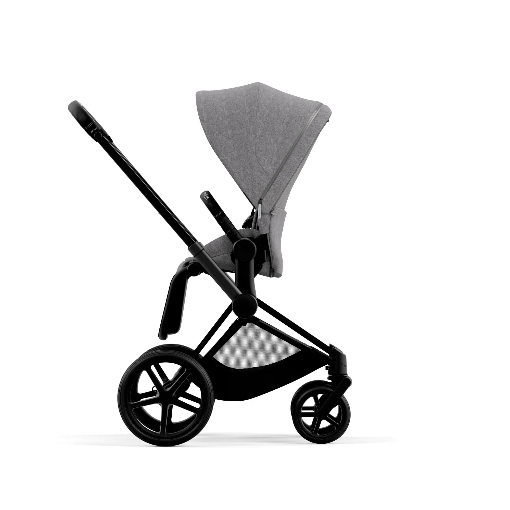 Cybex Priam Pram 2022 Matt Black   Manhattan Grey