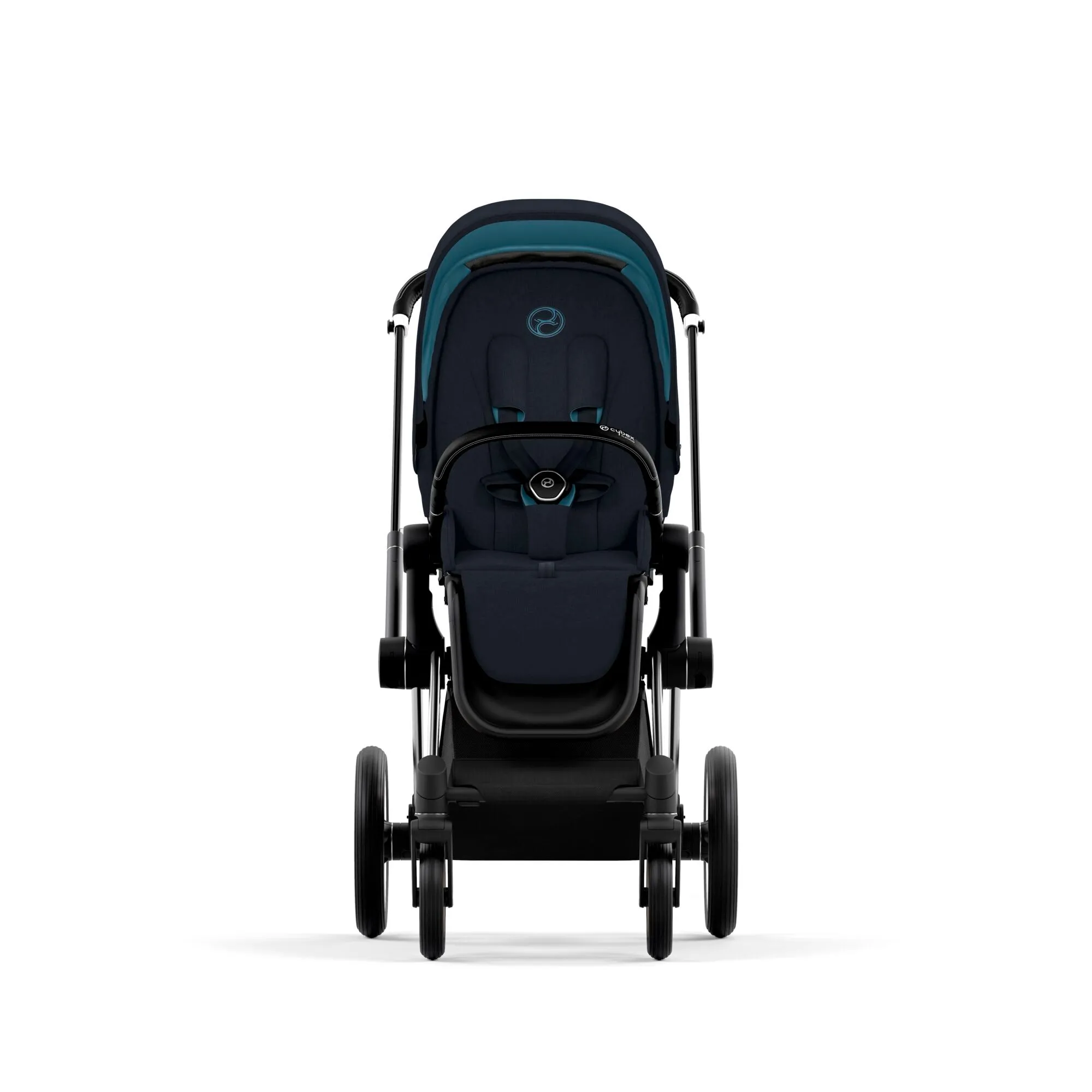 Cybex Priam Pram 2022 Matt Black   Midnight Blue
