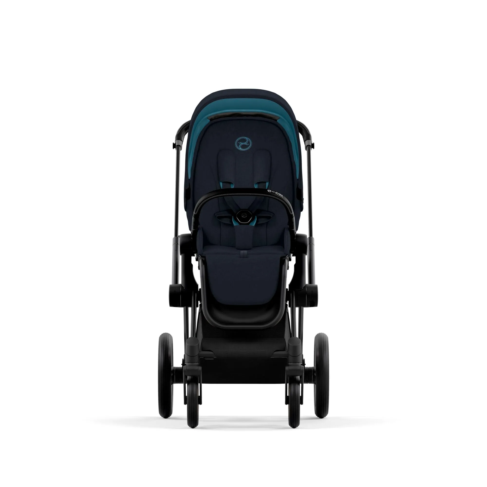 Cybex Priam Pram 2022 Matt Black   Midnight Blue