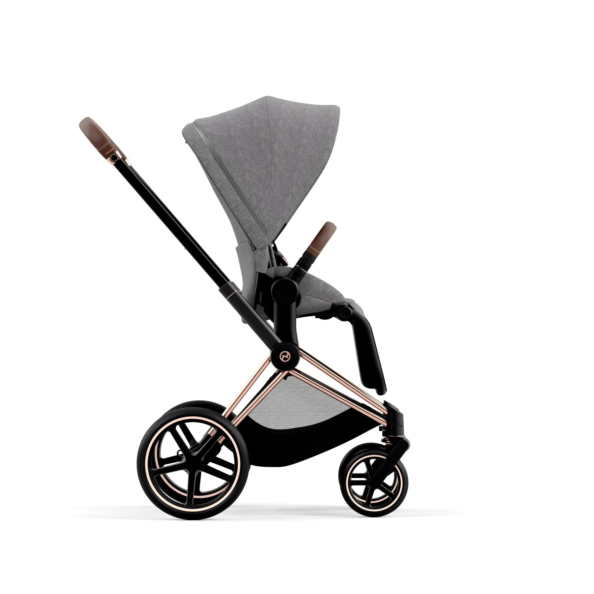 Cybex Priam Pram 2022 Rose Gold   Manhattan Grey