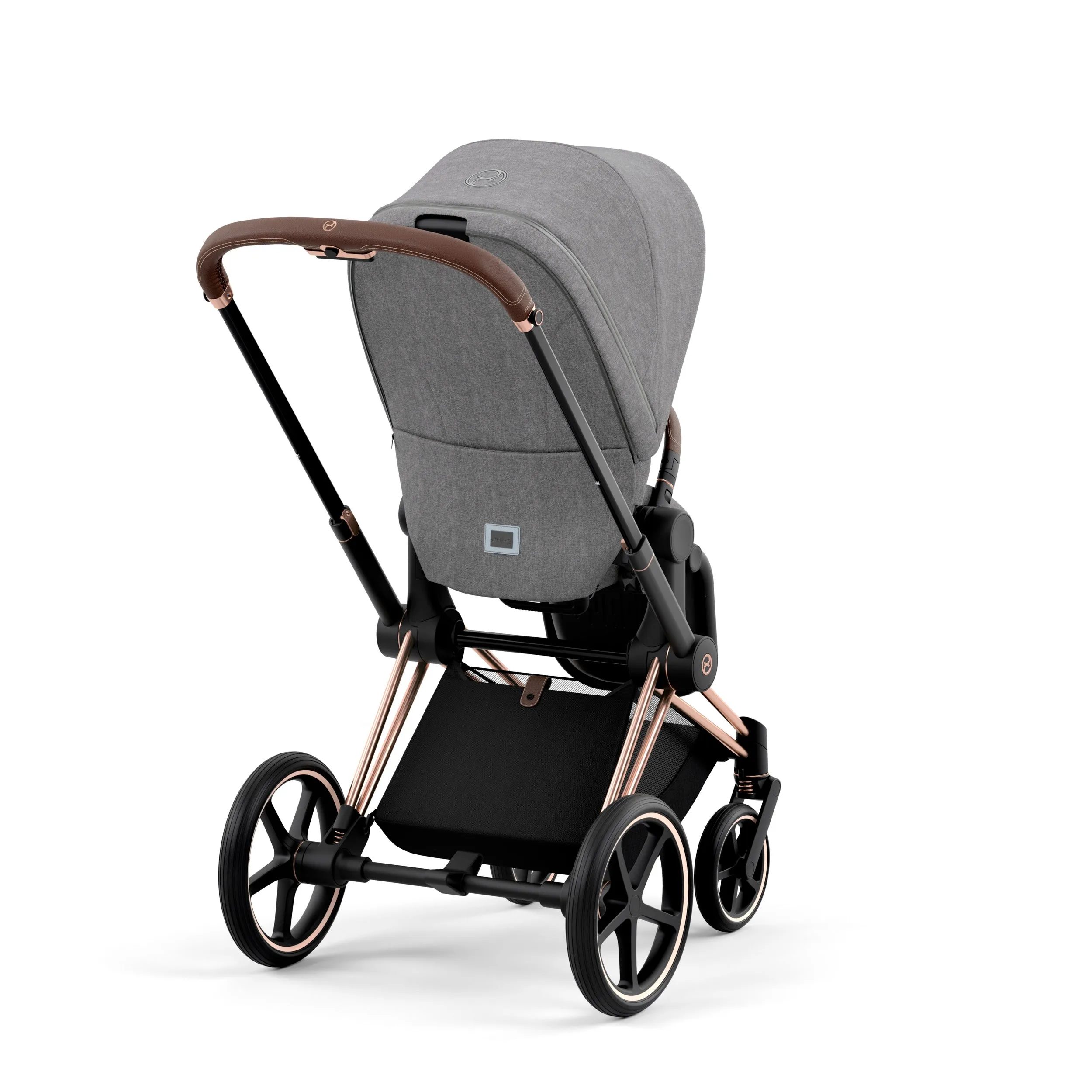 Cybex Priam Pram 2022 Rose Gold   Manhattan Grey